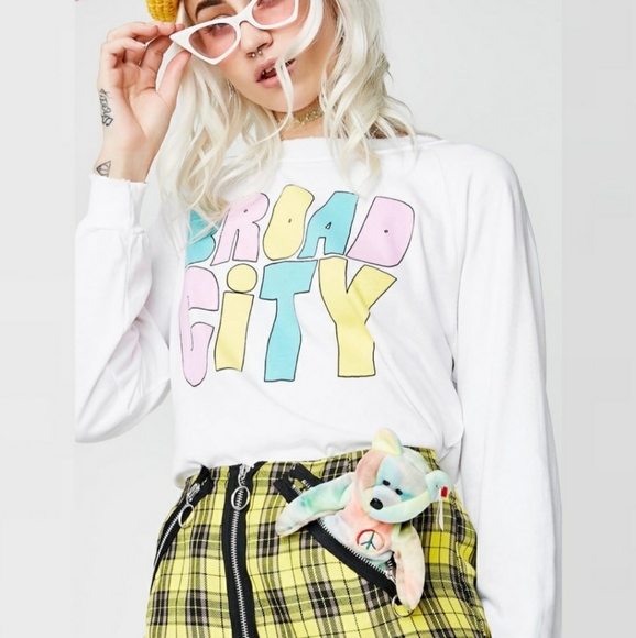 Wildfox Tops - NWT Wildfox Broad City Multi Junior Sweatshirt